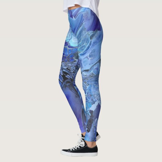 Peinture bleue pour leggings (Gauche)