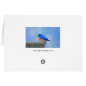 Peinture Bluebird - Art original pour oiseaux (Dos Horizontal)