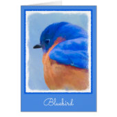 Peinture Bluebird - Art original pour oiseaux (Devant)