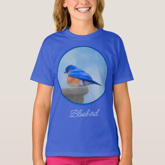 Peinture Bluebird - T-Shirt d'art original pour oi (Devant)