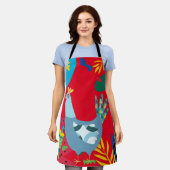 Peinture brésilienne de poulet sur tablier tout-en (Porté)