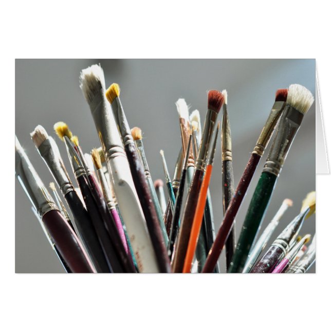 Peinture brosses séchant au soleil (Devant horizontal)