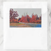 Peinture Burleigh Falls 11cm x 6cm Sticker rectang (Sac)