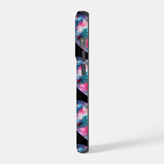 Peinture cardiaque multicolore sur bois (Côté gauche)