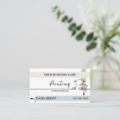 Peinture Carte de visite de lignes de rouleau d'en (Debout devant)