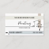 Peinture Carte de visite de lignes de rouleau d'en (Devant)