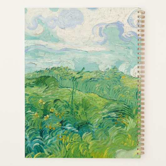 peinture Champ de blé vert de Vincent Van Gogh (Dos)
