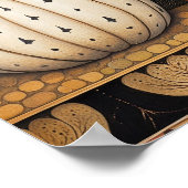 Peinture citrouille automne poster cuisine décorat (Coin)