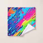 Peinture colorée (Gant de toilette)