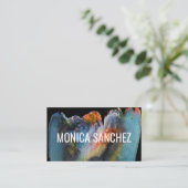 Peinture colorée abstrait carte de visite moderne (Debout devant)