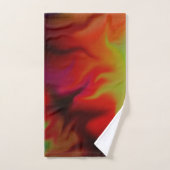 Peinture colorée Abstraite roulette (Serviette à main)