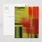 Peinture colorée - cartes postales (Devant / Derrière)