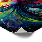 Peinture colorée d'une affiche de poisson (Coin)