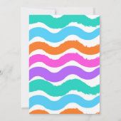 Peinture colorée peinture Anniversaire Invitation (Dos)