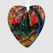 Peinture Colorée Sur Arbre Et Rivière (devant)