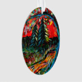 Peinture Colorée Sur Arbre Et Rivière (devant)