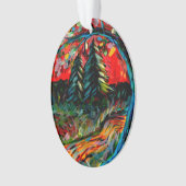 Peinture Colorée Sur Arbre Et Rivière (devant)