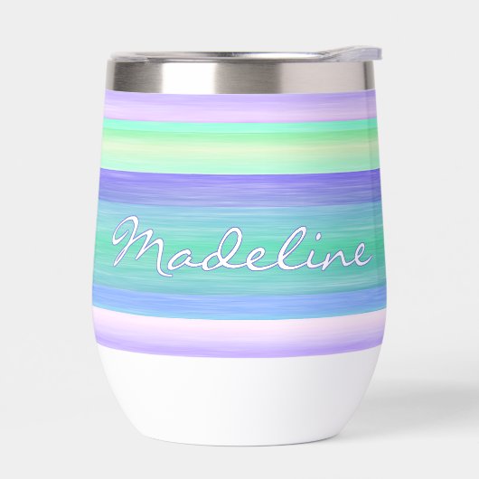 Peinture couleur bleu rose crème (Gauche)