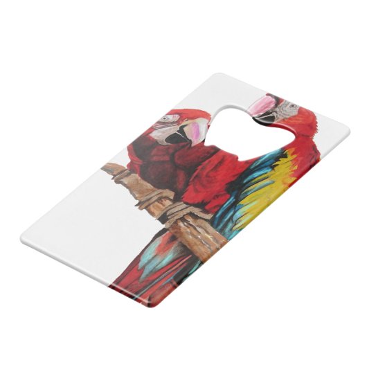 Peinture couleur rouge Macaw Aquarelle (Devant Angle)