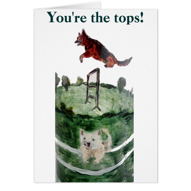 Peinture d'agilité de chien (Devant)