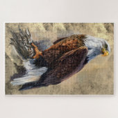 Peinture d'aigle chauve Puzzle (Horizontal)