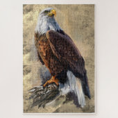 Peinture d'aigle chauve Puzzle (Vertical)