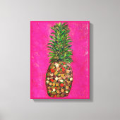 Peinture d'ananas sur toile (Recto)