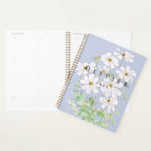 Peinture d'aquarelle de fleurs cosmos blanches (Devant avec enveloppe)