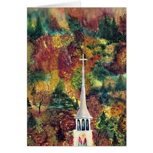 Peinture d'aquarelle de foi d'automne