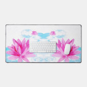 Peinture d'aquarelle rose Lotus (Clavier et souris)