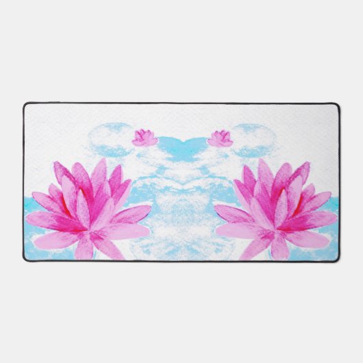 Peinture d'aquarelle rose Lotus (Recto)