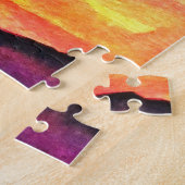 Peinture d'art du puzzle du coucher du soleil (Côté)