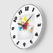 Peinture d'artiste sur horloge (Angle)