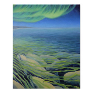 Peinture de baleines de Beluga Imprimés et affiche