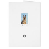 Peinture de berger allemande - Beau art original d (Dos)