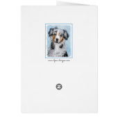 Peinture de berger américaine miniature - Chien Ar (Dos)