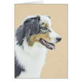 Peinture de berger australien - Art original de ch (Devant)