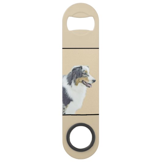 Peinture de berger australien - Art original de ch (Dos)