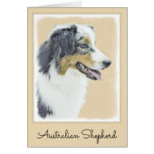 Peinture de berger australien - Art original de ch (Devant)