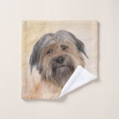 Peinture de berger pyrénéenne - Cute Original Chie (Gant de toilette)