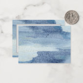 "Peinture de blues" : Carte d'art Abstraite origin (Devant/Arrière en situation)