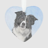 Peinture de Border Collie - Art original mignon de (devant)