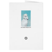 Peinture de Borzoi (Blanc) - Joli Chien d'origine (Dos)