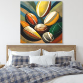 Peinture de boules de rugby - Impression de toile  (Insitu(Chambre))