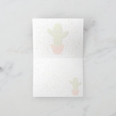 Peinture de cactus de dessin animé mignon à blanc (Intérieur)