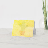 Peinture de cactus de dessin animé mignon à blanc (Dos)