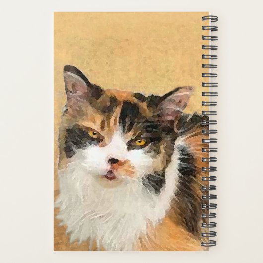Peinture de chat Calico - Cute Original Cat Art (Dos)