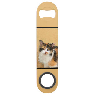 Peinture de chat Calico - Cute Original Cat Art
