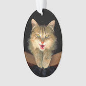 Peinture de chat Mad - Cute Original Cat Art (devant)
