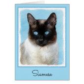 Peinture de chats de Siamese - Cute Original Cat A (Devant)